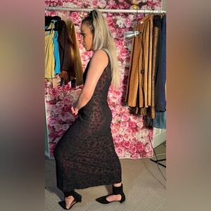 NEW Black & Red pearlescent posh long dress